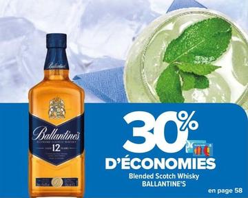 Ballantine's - Blended Scotch Whisky  offre sur Carrefour