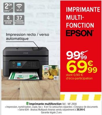 Epson - Imprimante Multi Fonction offre à 69,99€ sur Carrefour