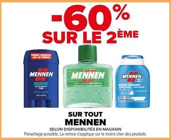 Mennen - Sur Tout offre sur Carrefour