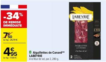Labeyrie - Aiguillettes De Canard  offre à 4,95€ sur Carrefour