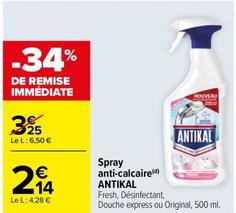 Antikal - Spray Anti-Calcaire offre à 2,14€ sur Carrefour