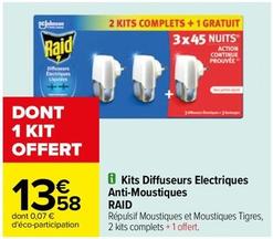 Raid - Kits Diffuseurs Electriques Anti Moustiques offre à 13,58€ sur Carrefour