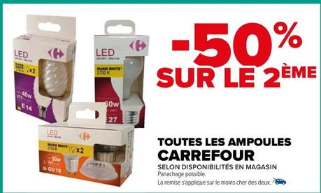 Carrefour - Toutes Les Ampoules offre sur Carrefour