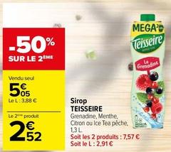 Teisseire - Sirop offre à 5,05€ sur Carrefour