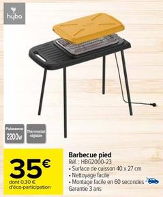 Hyba - Barbecue Pied Réf.: HBG2000-23 offre à 35€ sur Carrefour