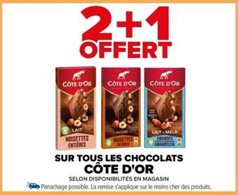 Côte D'or - Sur Tous Les Chocolats  offre sur Carrefour