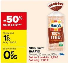 Harry's - 100% Mie offre à 1,9€ sur Carrefour