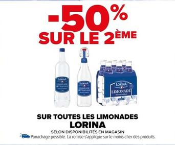 Lorina - Sur Toutes Les Limonades offre sur Carrefour