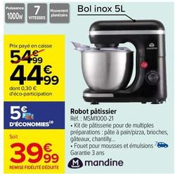 Mandine - Robot Pâtissier MSM1000 21 offre à 44,99€ sur Carrefour