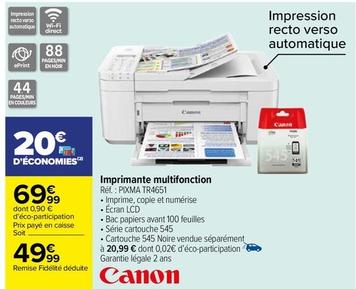 Canon - Imprimante Multifonction offre à 49,99€ sur Carrefour
