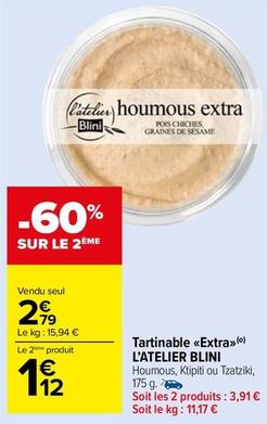 L'atelier Blini - Tartinable Extra offre à 2,79€ sur Carrefour Market