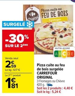 Carrefour - Pizza Cuite Au Feu De Bois Surgelée Original offre à 2,59€ sur Carrefour Market