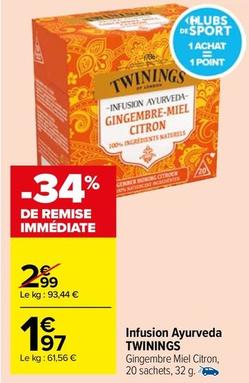 Twinings - Infusion Ayurveda offre à 1,97€ sur Carrefour Market