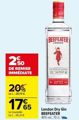 Beefeater - London Dry Gin offre à 17,65€ sur Carrefour Market
