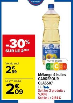 Carrefour - Mélange 4 Huiles Classic' offre à 2,99€ sur Carrefour Market