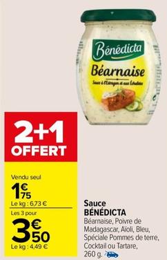 Bénédicta - Sauce offre à 1,75€ sur Carrefour Market