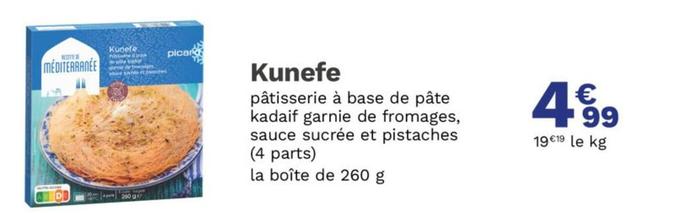 KUnefe offre à 4,99€ sur Picard