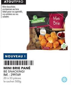 Be Snacking! - Mini Brie Pané  offre sur Metro