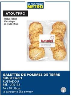 Rustadou - Galettes De Pommes De Terre offre sur Metro