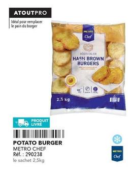 Metro Chef - Potato Burger  offre sur Metro