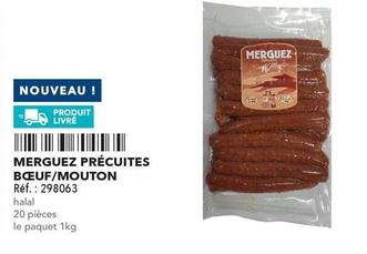 Merguez Précuites Bœuf/Mouton offre sur Metro