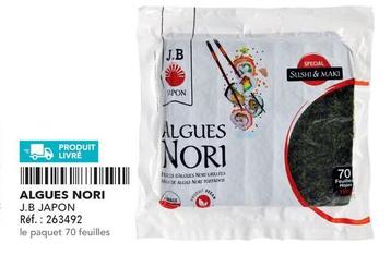 Algues Nori offre sur Metro