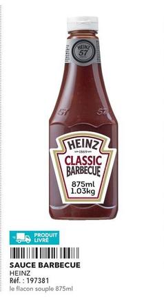 Heinz - Sauce Barbecue offre sur Metro