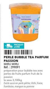 Bubble By Miru - Perle Bubble Tea Parfum Passion offre sur Metro