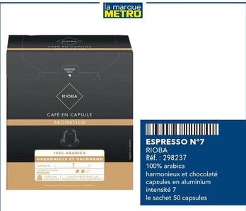 Monin - Espresso N°7 offre sur Metro
