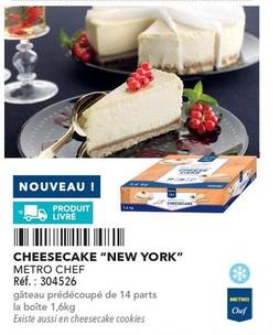 Metro Chef - Cheesecake "New York" offre sur Metro