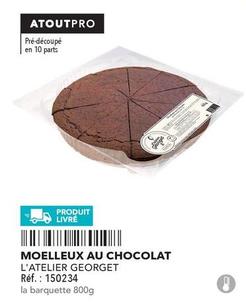 L'atelier Georget - Moelleux Au Chocolat offre sur Metro