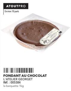 L'atelier Georget - Fondant Au Chocolat offre sur Metro