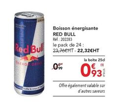 Boisson énergétique offre à 0,93€ sur Metro