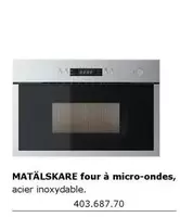 Matälskare Four À Micro Ondes offre sur IKEA