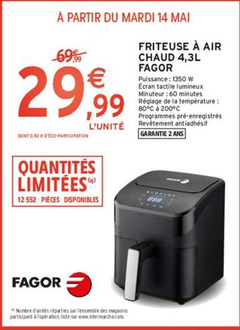 Fagor - Friteuse À Air Chaud offre à 29,99€ sur Intermarché