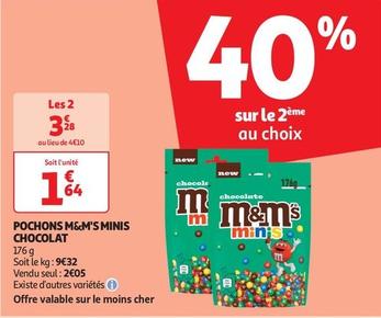 M&m's - Pochons Minis Chocolat  offre à 1,64€ sur Auchan Supermarché