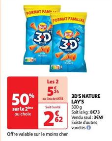 Lay's - 3D'S Nature offre à 2,62€ sur Auchan Supermarché