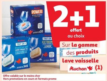 Auchan - La Gamme Produits Lave Vaisselle offre sur Auchan Supermarché