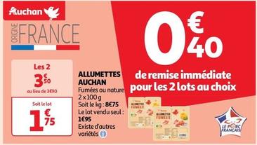 Auchan - Allumettes offre à 1,75€ sur Auchan Supermarché