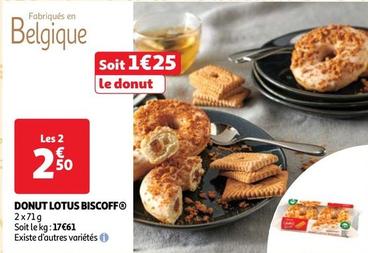 Lotus - Donut Biscoff offre à 2,5€ sur Auchan Supermarché