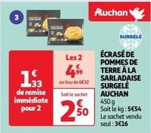 Auchan - Écrasé De Pommes De Terre À La Sarladaise Surgelé offre à 3,16€ sur Auchan Supermarché
