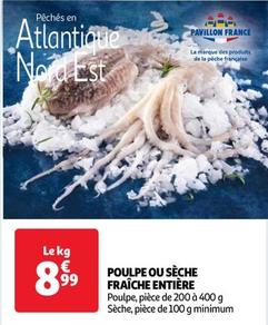 Poulpe Ou Sèche Fraîche Entière offre à 8,99€ sur Auchan Supermarché