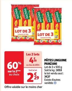 Panzani - Pâtes Linguine offre à 3,27€ sur Auchan Supermarché
