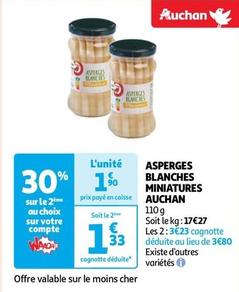 Auchan - Asperges Blanches Miniatures offre à 1,9€ sur Auchan Supermarché