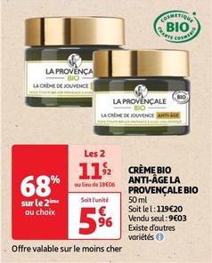 La Provençale - Crème Bio Anti Age Bio