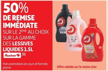 Auchan - Sur La Gamme Des Lessives Liquides 1.5L