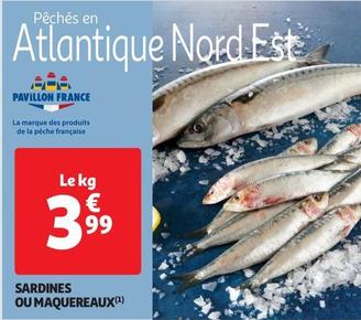 Pavillon France - Sardines Ou Maquereaux  offre à 3,99€ sur Auchan Supermarché