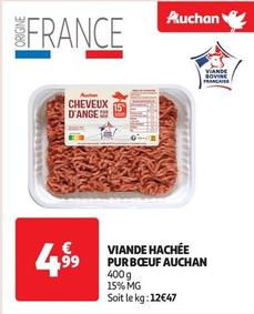 Auchan - Viande Hachée Pur Boeuf  offre à 4,99€ sur Auchan Supermarché