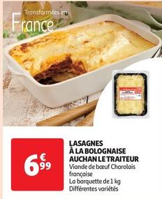Auchan - Lasagnes À La Bolognaise Le Traiteur