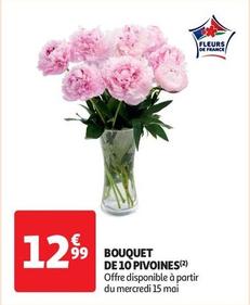 Bouquet De 10 Pivoines